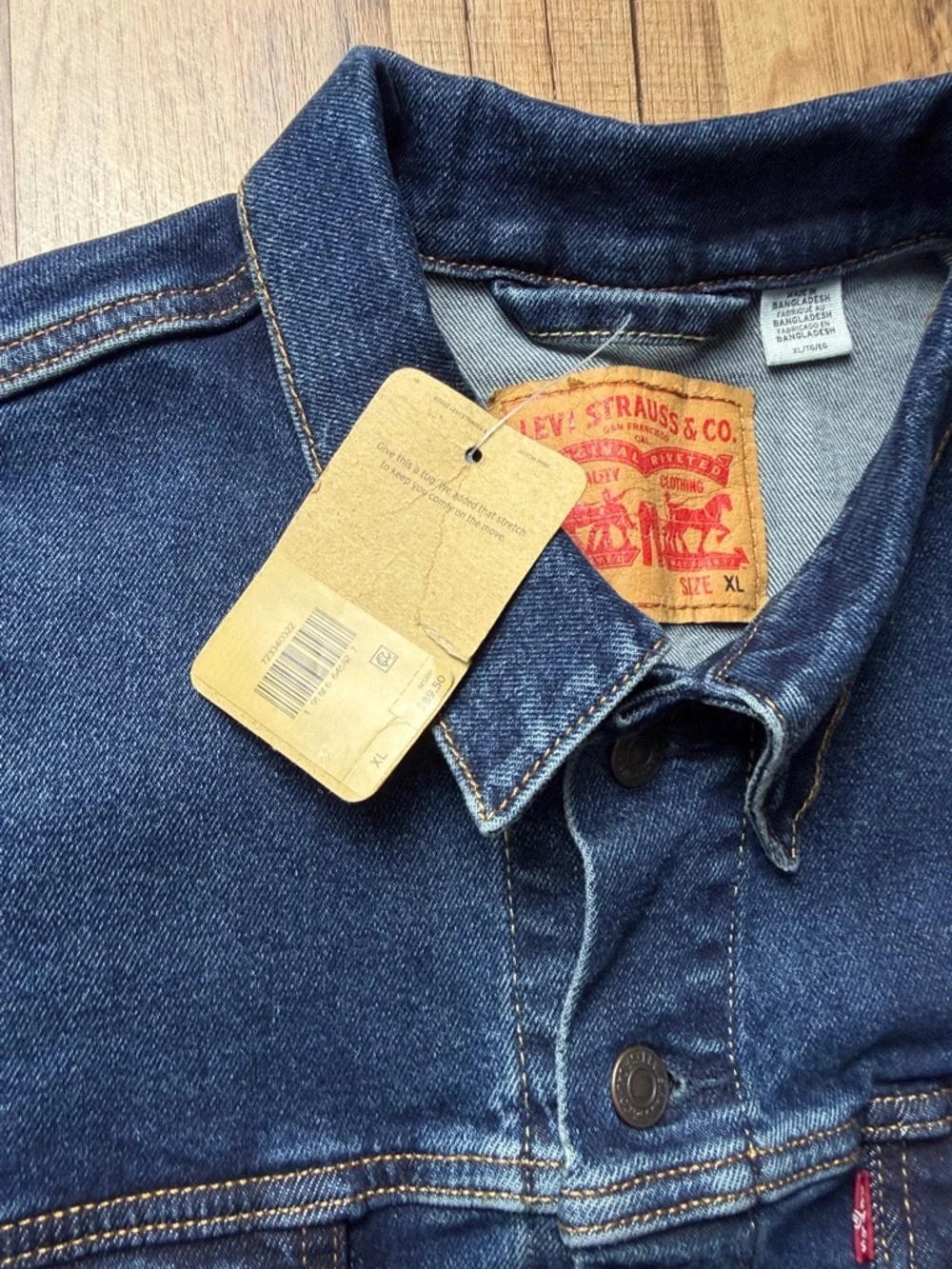 ❗️NWT❗️Men’s Levi's Denim Jacket - Classic Trucker Style Size XL - Picture 3 of 10